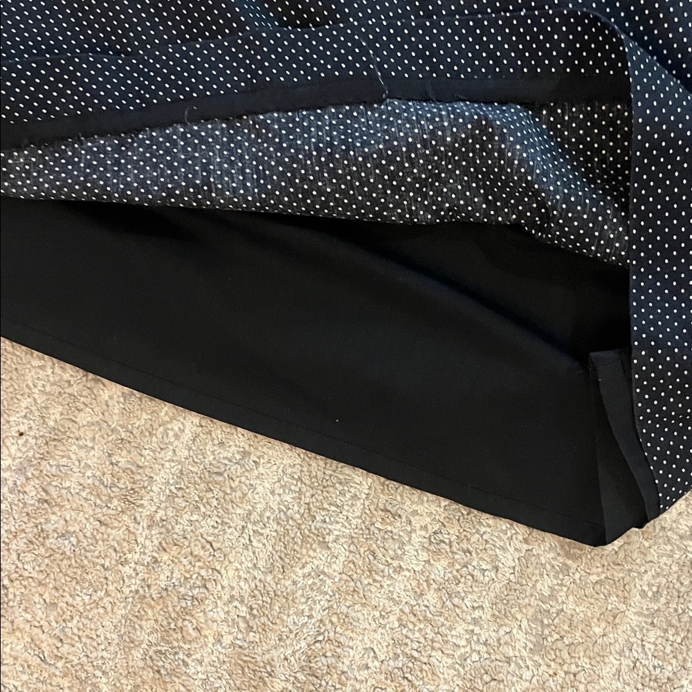 Vintage Charter Club Black and White Polka Dot Mini Sleeveless Dress 24W - Picture 4 of 7